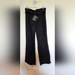 New York City Ballet Danskin Black Adjustable Waist Fleece Pant Small